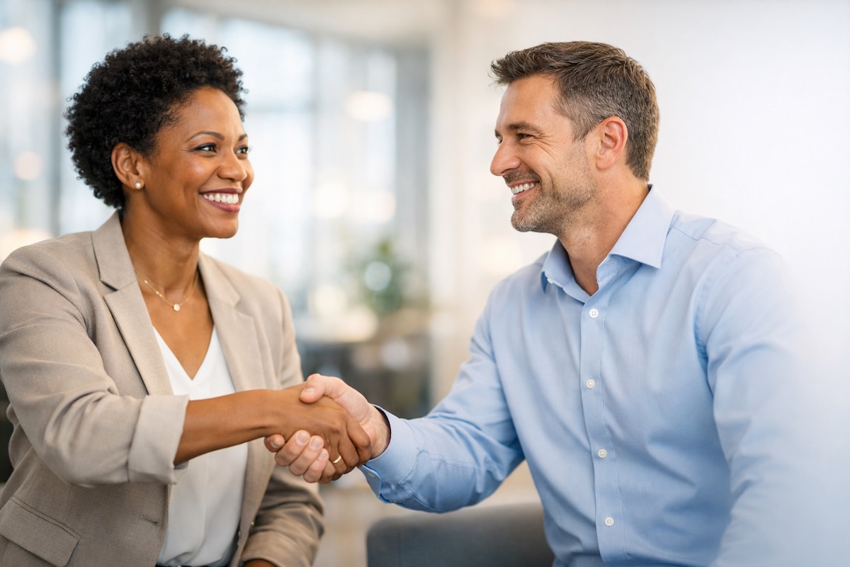 Business handshake